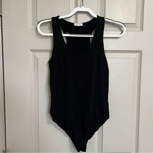Heart & Hips Black Sleeveless Bodysuit L